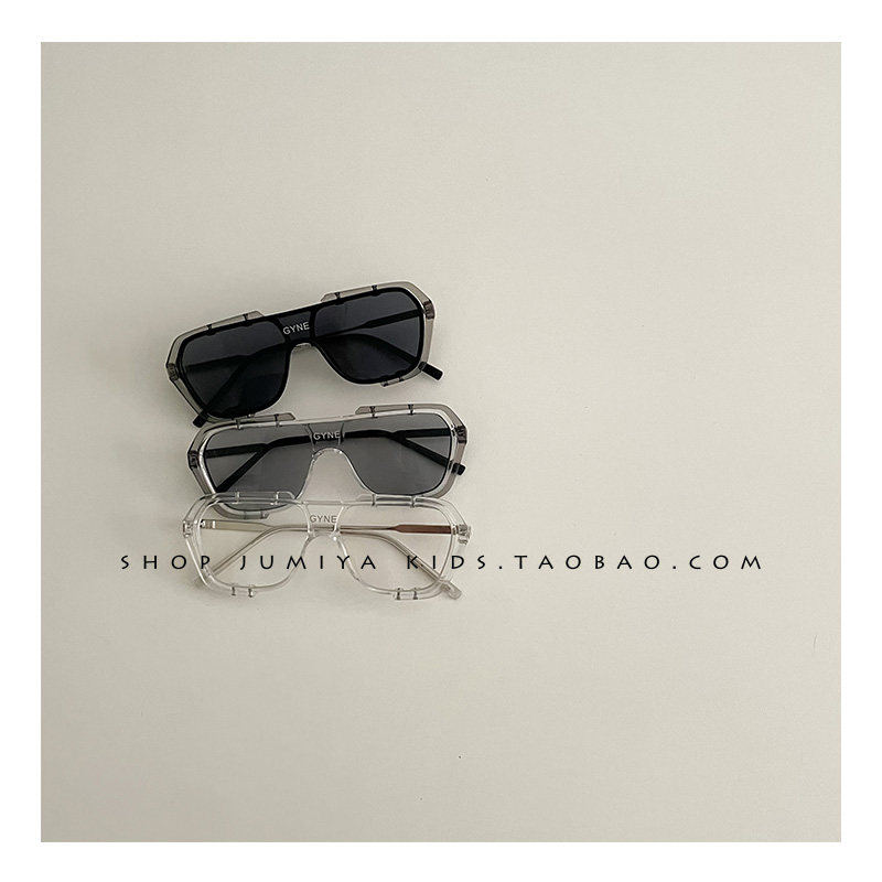 Tidal recessed styling ~ ins Korean baby sunglasses Anti-UV metal boy polarized sunglasses Children's glasses-Taobao