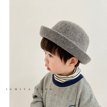 Autumn Winter Day Ensemble Small Gift Cap ~ Child Fisherman Hat Wool round hat boy girl Jane about 100 hitch a baby hat