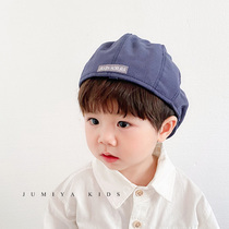 ins child hat autumn style foreign air fashion forward cap anti-wear beret boy female baby Korean version duck tongue cap