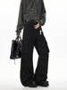 Autumn and Winter Heavy-Duty Washed Pleated Patchwork Workwear Casual Pants Japanese Retro High Street Loose Straight Wide-Leg Long Trousers