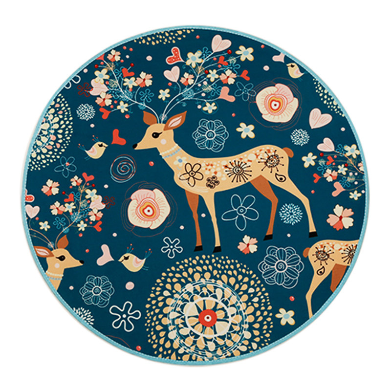 Dog Exclusive Ground Mat Pet Round Rug Cat Kennel Kennel House Floor Mat Season Universal Cat Dog Mat