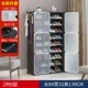 Giá để giày đơn giản nhiều lớp lưu trữ tủ ký túc xá nữ nhóm thiết bị kệ giả gỗ hộ gia đình chống bụi cửa tủ giày lớn - Kệ kệ sách để bàn