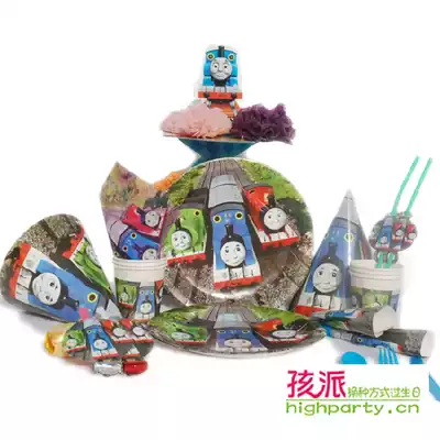 Birthday decoration Decoration supplies Children boy part party baby fire car Thomas package