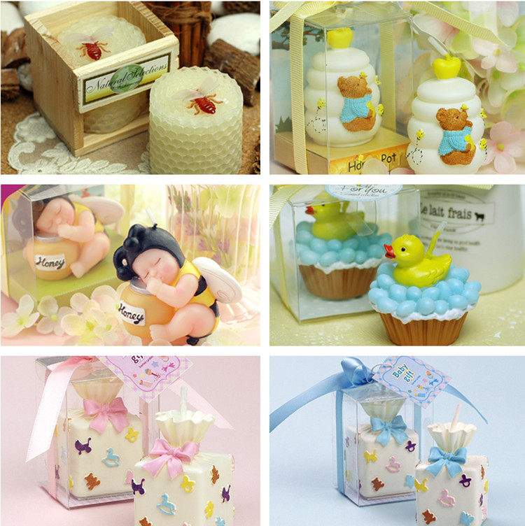 Shenzhen Children Birthday Party Supplies Honey Pot Bee Cake Decoration Small Yellow Duck Gift Box Candle Hem