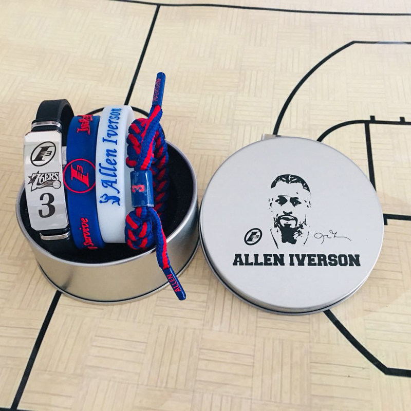 Basketball bracelet Iverson bracelet limited edition NBA star bracelet Iverson bracelet basketball wrist star