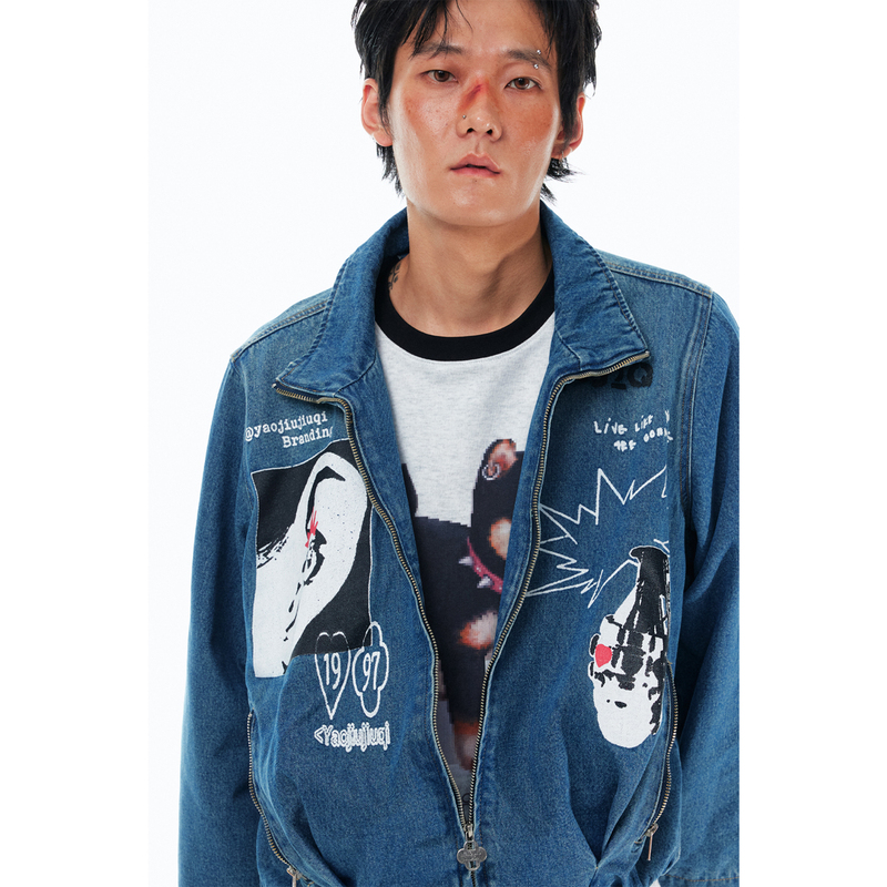 Medicine 997 the Secret of Punk Little Angel Unisex Denim Jacket/1997 Post Office