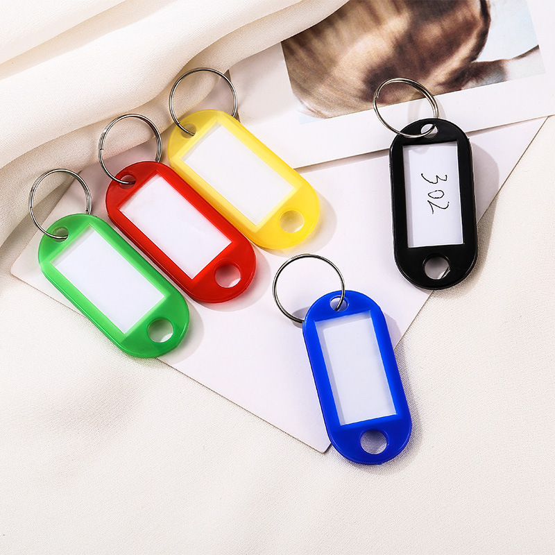 20 Colorful Plastic Keychain Tags, Bathhouse Identification Tags, Hotel Luggage Tags, Small Label Tags 20 Colorful Plastic Keychain Tags, Bathhouse Identification Tags, Hotel Luggage Tags, Small Label Tags