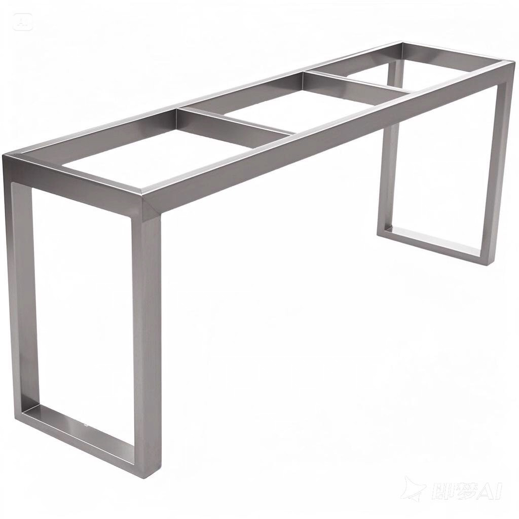 岩板与不锈钢完美结合的餐桌支架