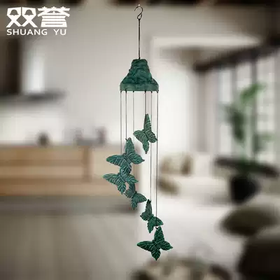 Double reputation Qingyu retro butterfly wind chimes home decoration metal pendant sound clear creative Valentine's Day gift