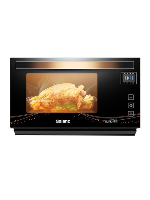 Galanz Inverter Microwave Oven Integrated Appliance with Stainless Steel Cavity, Level 1 Energy Efficiency, Lightwave Oven with Sliding Door A7B3