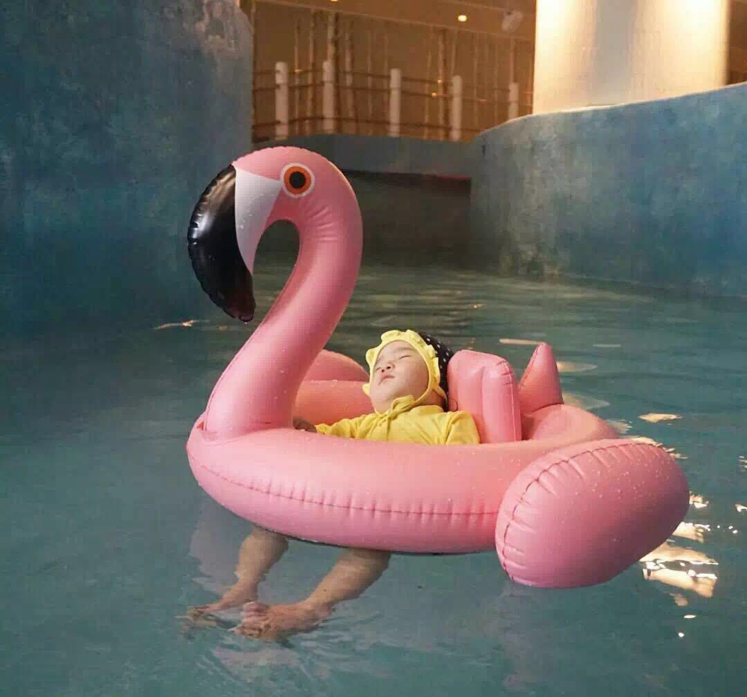Vòng bơi cho trẻ em 3-6 tuổi bé flamingo vòng bơi trẻ em kỳ lân gắn thiết bị bơi cho bé mua phao bơi