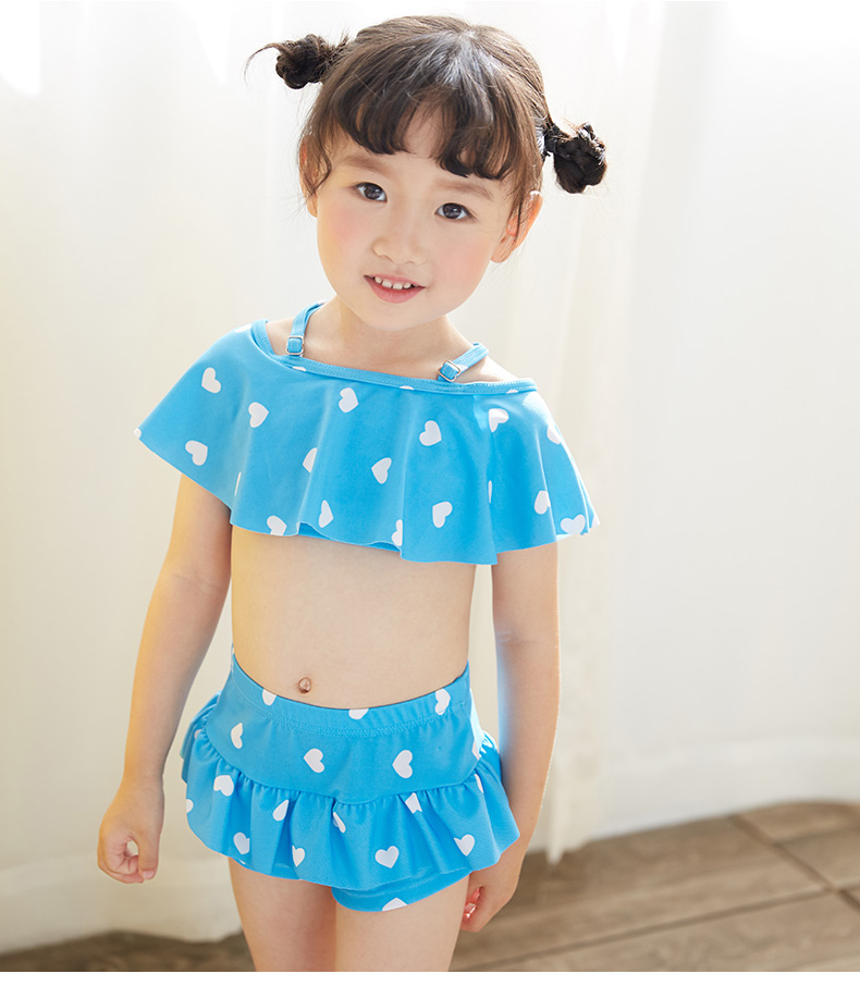 Yu Ke Trẻ em Hàn Quốc Đồ bơi Cô gái Cô gái Đồ bơi Công chúa Bikini Váy Váy Nhỏ Vừa Lớn Đồ bơi - Bộ đồ bơi của Kid đồ bơi cho bé gái