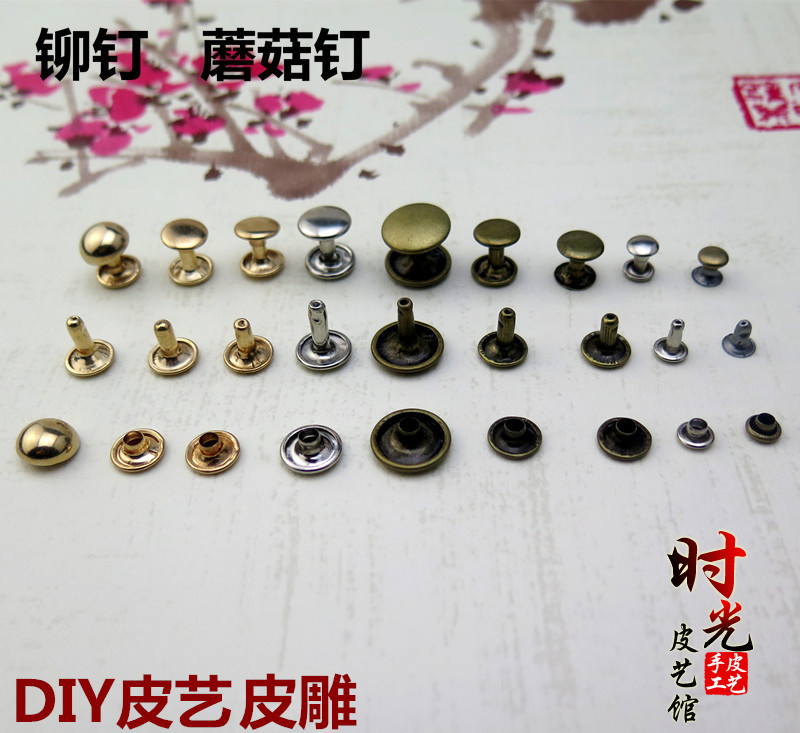 DIY Double-sided Rivet Rivets Crash Nail Plane Crash Nail Wrap Shoes Clothing Decorative Materials Multicolored Multispecs
