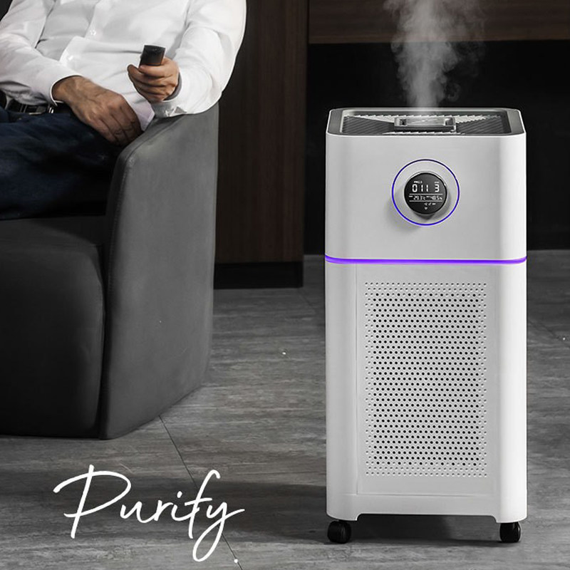 Air purifier humidifier All pet hair suction floating hair deodorant cat house dog smell sterilization and disinfection intelligent