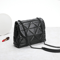 Full sheepskin foreign style womens bag 20 new trendy Korean version all-match texture messenger bag chain shoulder bag