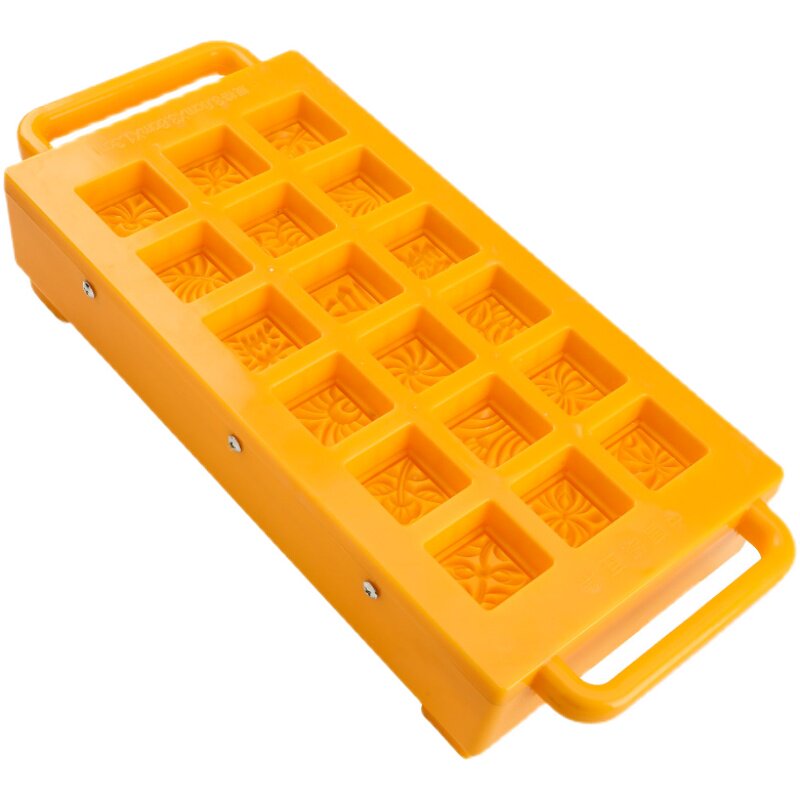 New commercial 18-grid mung bean cake mold 30g square sorbet snack hand-pressed baked moon cake model printing tool