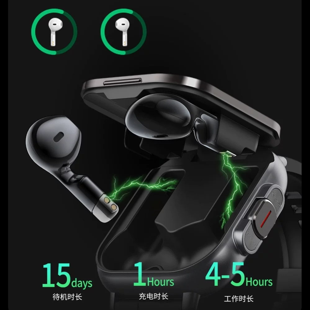 Наушники, сенсорный браслет, D8/, x9, bluetooth, 2 в 1, отслеживание сердцебиения