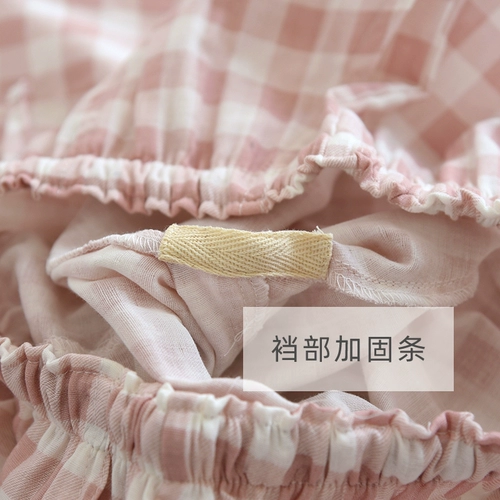 Хлопковые марлевые осенние летние тонкие японские мужские штаны для влюбленных для отдыха