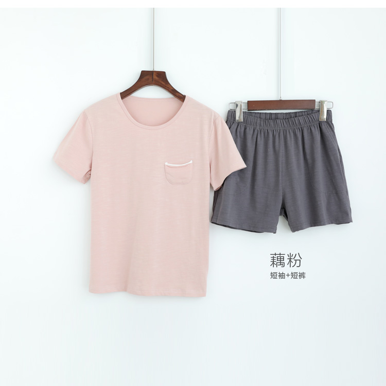 Bộ đồ ngủ ngắn tay cotton cotton cho nữ mùa hè phù hợp với quần cotton Phiên bản Hàn Quốc của dịch vụ gia đình tươi mát hai mảnh mặc giản dị đồ bộ thun lạnh