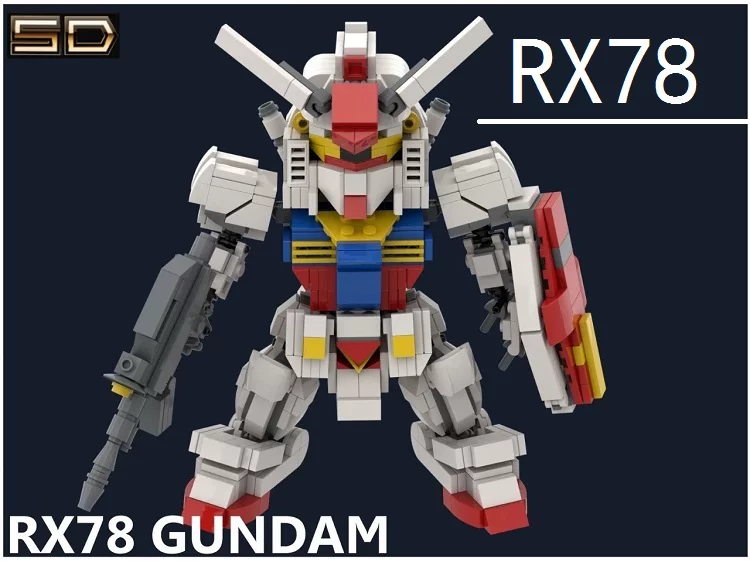RX78 Юань Зуцу Гандэм Оригинал MOC SD Версия Гандэм Маленькие Гранулы Лаудинг Леду Птица Блок
