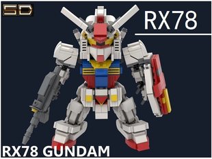 RX78 Юань Зуцу Гандэм Оригинал MOC SD Версия Гандэм Маленькие Гранулы Лаудинг Леду Птица Блок