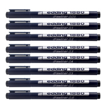 German edding1880 Widi Needle Pen Drawing Needle Waterproof Gliding Pen Watercolor Drawing Drawing Drawing Comb