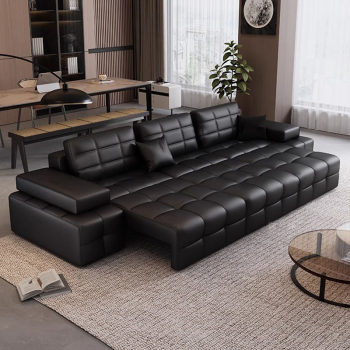 Lawrence sofa electric function semi-green leather cowhide sofa bed intelligent italian simple living room genuine leather sofa Lawrence sofa electric function semi-green leather cowhide sofa bed intelligent italian simple living room genuine leather sofa
