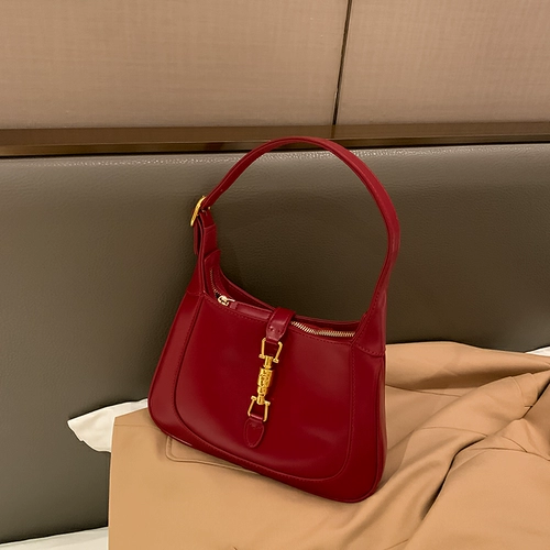 Красная сумка подмышку, сумка через плечо, сумка на одно плечо, изысканный стиль, коллекция 2023