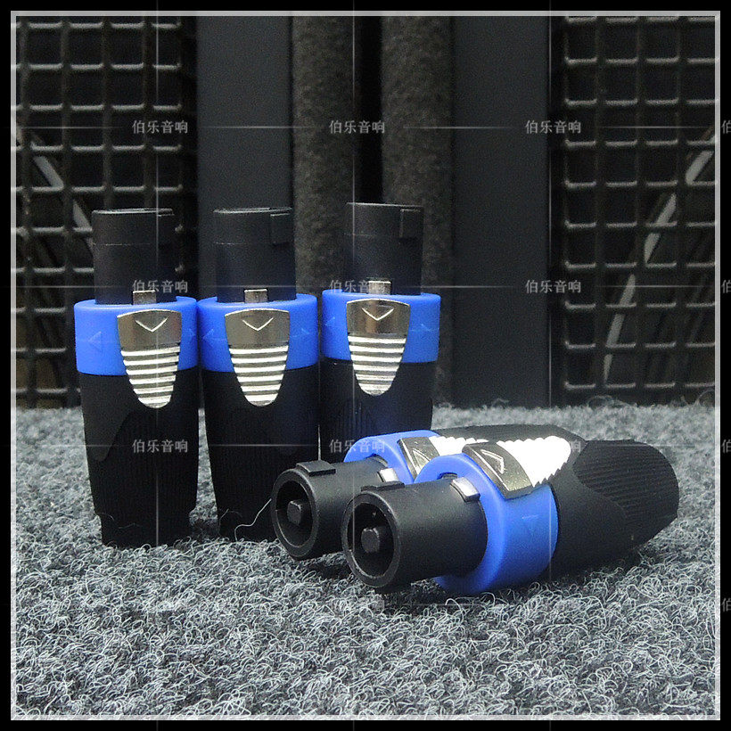 Professional stage canon head speaker mixer four-core aviation plug power amplifier light audio ohm joint welding-free