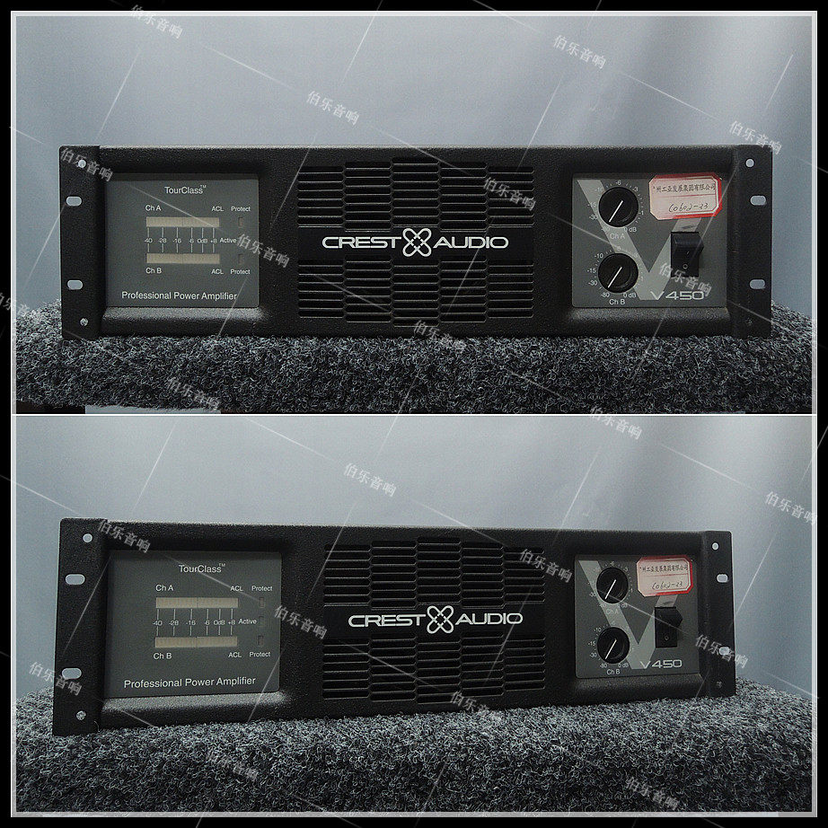 Original Fashion Second-hand American Import CRESTAAUIDO Peak V450 Professional Stage Classic Listening Post Power Amplifier