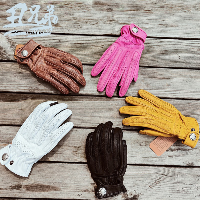 Spot uglybros haretake Tie Triumph riding sheepskin gloves touch screen full finger glove perforated breathable summer