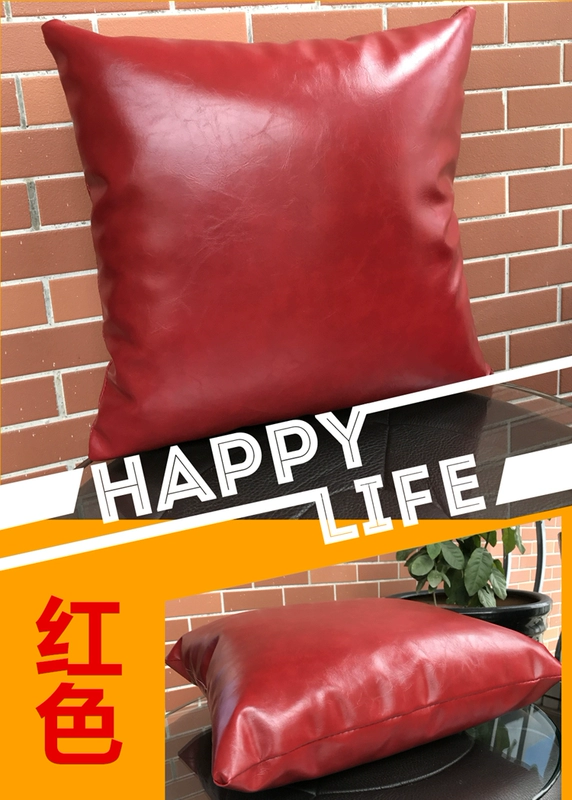 Khuyến mãi miễn phí vận chuyển đơn giản màu xanh đậm sofa văn phòng da gối đệm da thanh cafe xe Internet - Trở lại đệm / Bolsters gối tựa lưng cho bà bầu