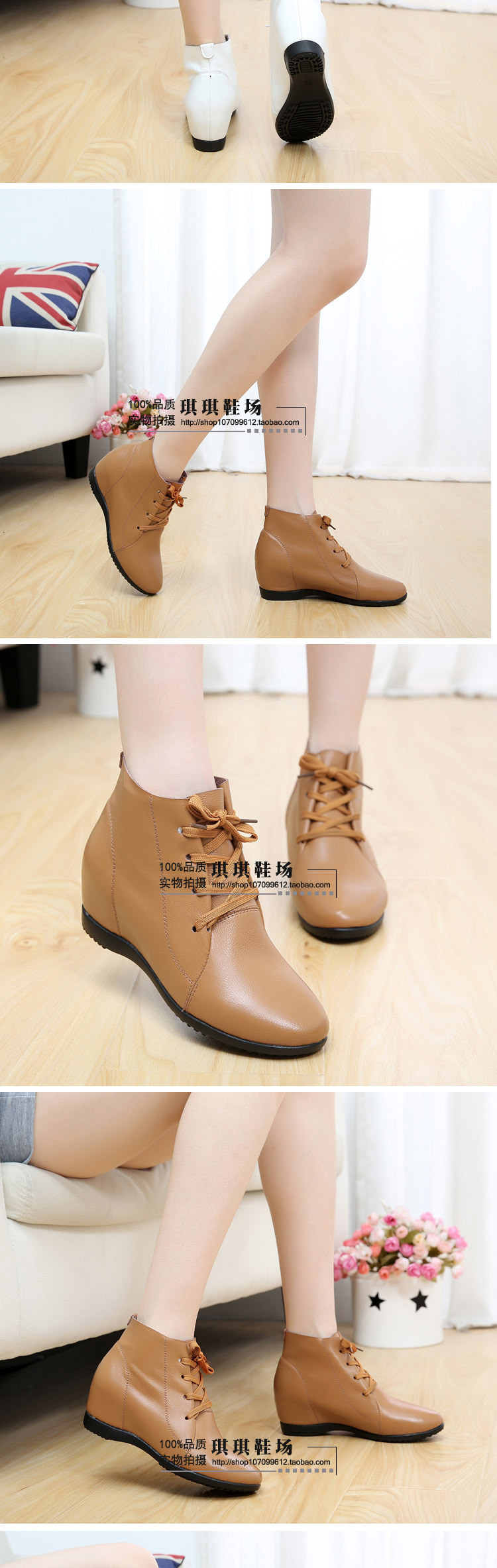 Giày cao gót xuân hè 2018 và giày nữ cao, giày đế xuồng có đế đơn giày boot nữ cổ thấp