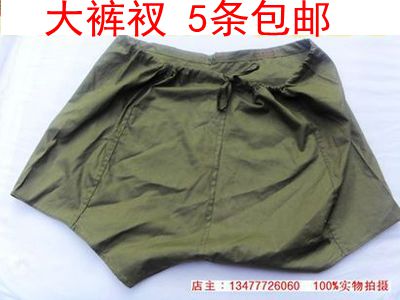 Green casual shorts flat angle pure cotton underwear men's old-fashioned cloth pants underwear pure cotton cloth
