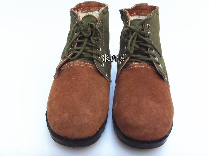 Bottes militaires pour homme en cuir - Ref 1399167 Image 3