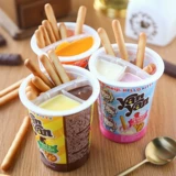Meiji xinxin cup milk sauce barcores strawberry 25g*6 детские закуски Perm Pings Candy 10 Бенте Бесплатная доставка