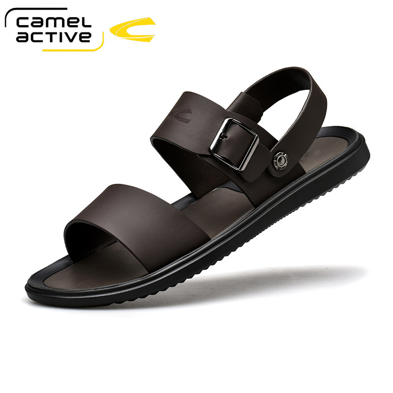 German camel dynamic 2021 Summer sandals men genuine leather Soft bottom casual business sandals sandals beach shoes 100 hitch