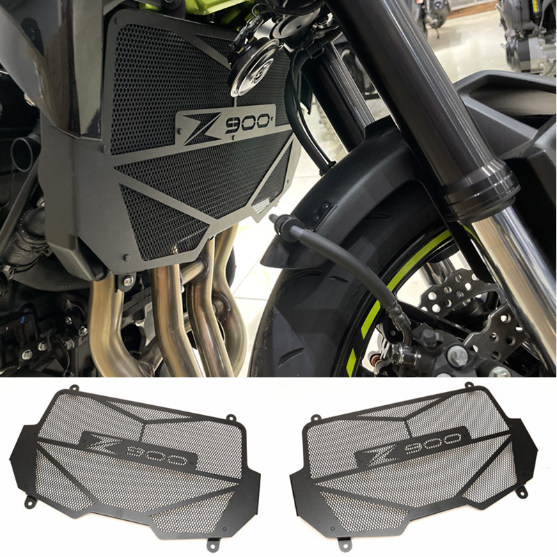 Motorcycle accessories are suitable for Kawasaki Z900 17-22 years of modified stainless steel water tank mesh water tank protective cover