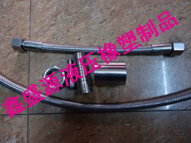 ống thủy Ống đo áp suất sợi thép bện ống nhựa nylon siêu cao áp vòi phun sơn ống đo áp suất dòng tuyo thủy lực ống thủy