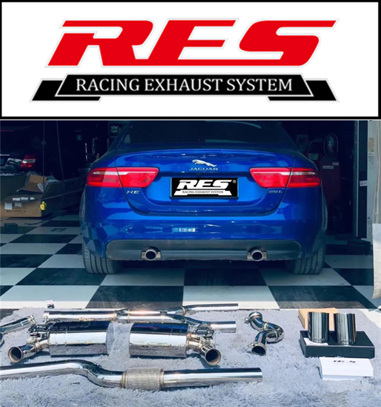 Jaguar XE XEL XF XFL modified RES full-section stainless steel valve exhaust pipe high-flow head section ternary