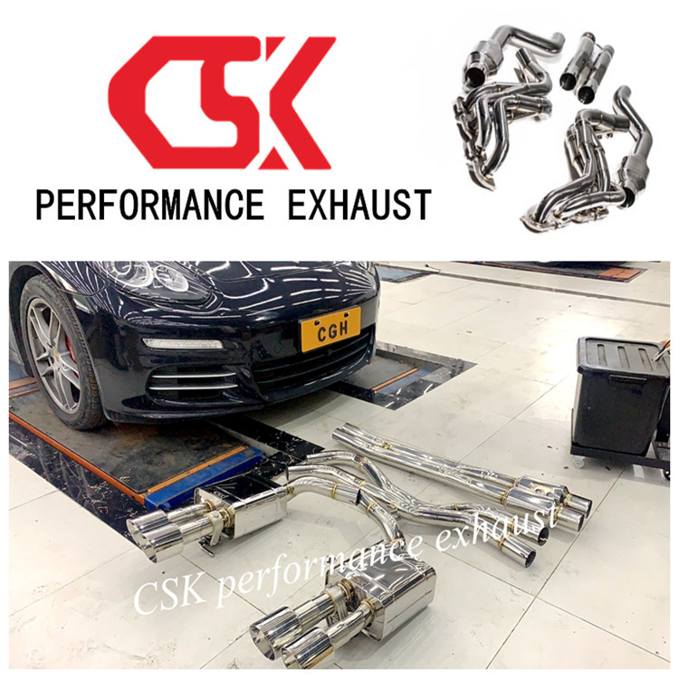 Porsche Panamera 970 971 modified CSK full section mid-tail section valve exhaust pipe sports car sound blast