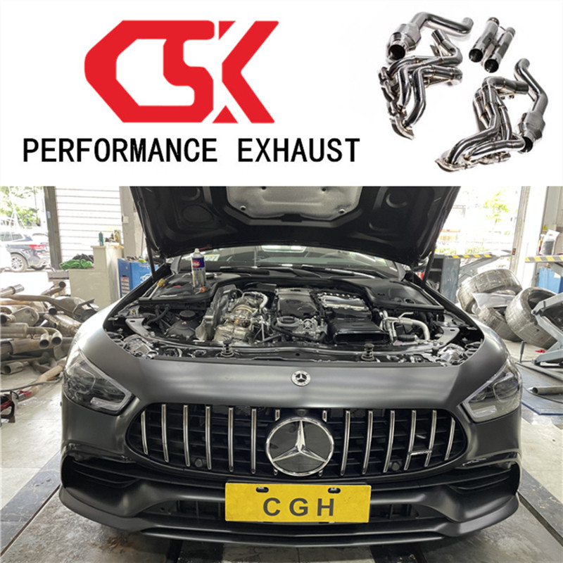 21 21 countries 6B Benz AMG GT50 retrofit CSK Head section Full section midsection valve exhaust pipe roadster sound