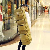 Fishing gear bag 1 2 m three layer fish pole bag 3 layer waterproof fishing bag 80cm shoulder bag pole bag 1 m canvas