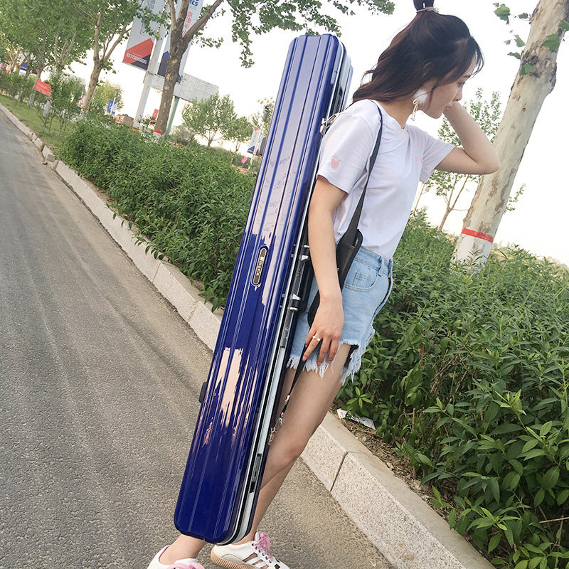 Fishing gear pack 1 35 m fishing pole bag waterproof aluminum frame two layers of sea pole pack plus long road rod bag