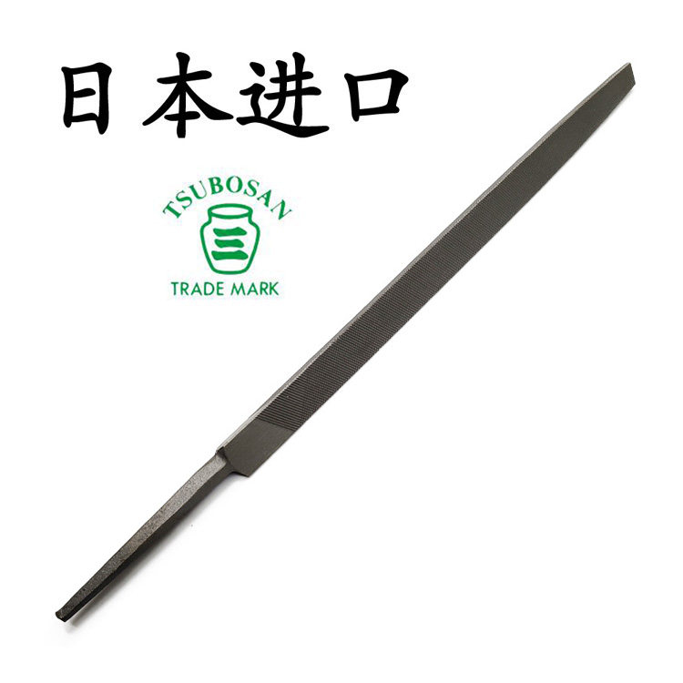 Japan imported TSUBOSAN triangle file pot three-setback iron worker filing fitter work setback plastic file small triangle setback