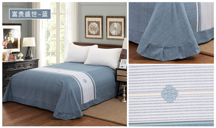 Tấm bông đơn 100% cotton dày chà nhám đôi chăn mùa thu và mùa đông 1,5m1,8m2.0m ​​mét drap giường
