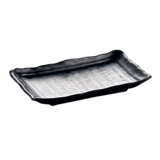 Черный скраб прямоугольный говяжий горячий горшок закуски для барбекю и холодные блюда японская пластиковая пластиковая пластинка в стиле