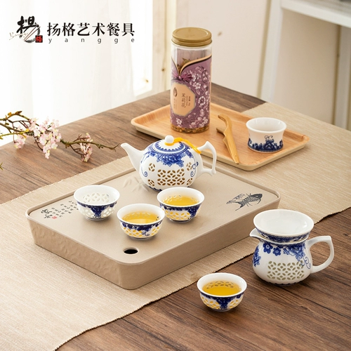 扬格 Простой маленький чайный поднос домашний кунг -фу чайный поднос чайный стол чайный стол для хранения воды чай -сериал чай