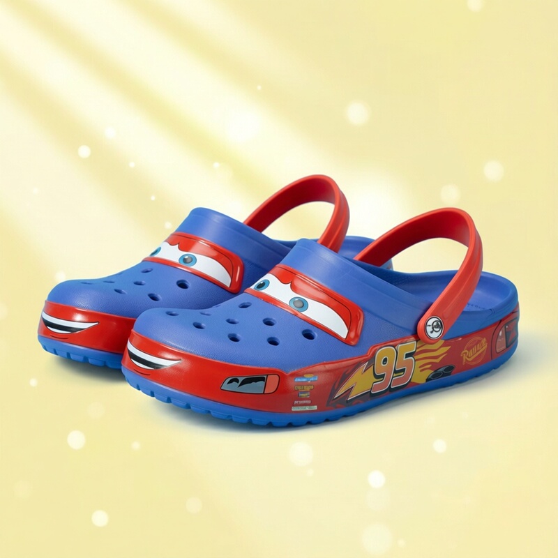 New 95 Cars-Themed Women's Personalized Clogs, Outdoor Sports Men's Sandals for Beach Wear
