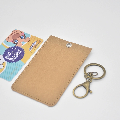 Кожаный чехол для проездного и картхолдер, милый комплект, ретро защитный чехол, ультратонкая креативная маленькая небольшая сумка